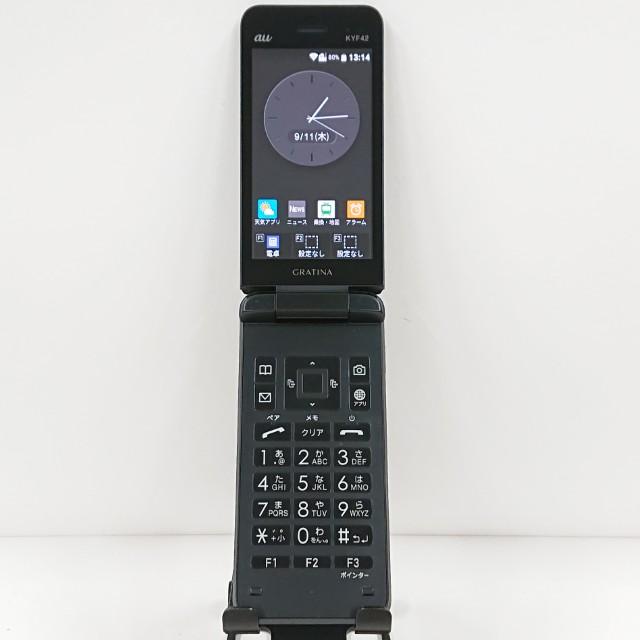 GRATINA KYF42 au ブラック 送料無料 即決 本体 c14426 : アーク