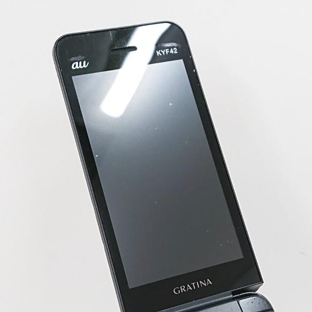 GRATINA KYF42 au ブラック 送料無料 即決 本体 c14427 : アーク