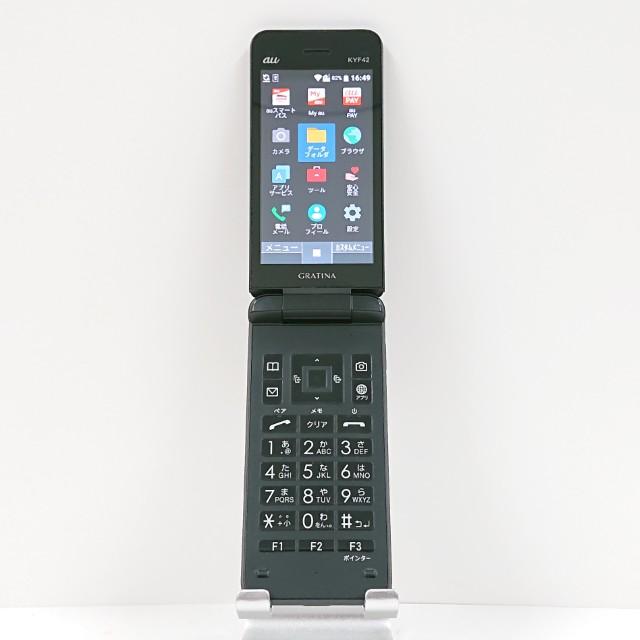 GRATINA KYF42 au ブラック 送料無料 即決 本体 c14437 : アーク
