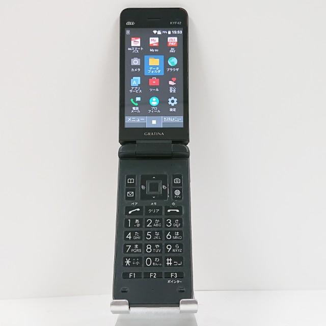 GRATINA KYF42 au ブラック 送料無料 即決 本体 c14439 : アーク