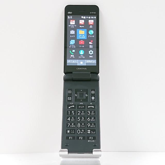GRATINA KYF42 au ブラック 送料無料 即決 本体 c14444 : アーク
