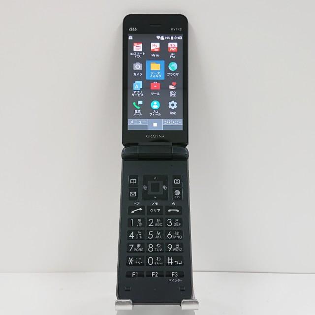 GRATINA KYF42 au ブラック 送料無料 即決 本体 c14446 : アーク