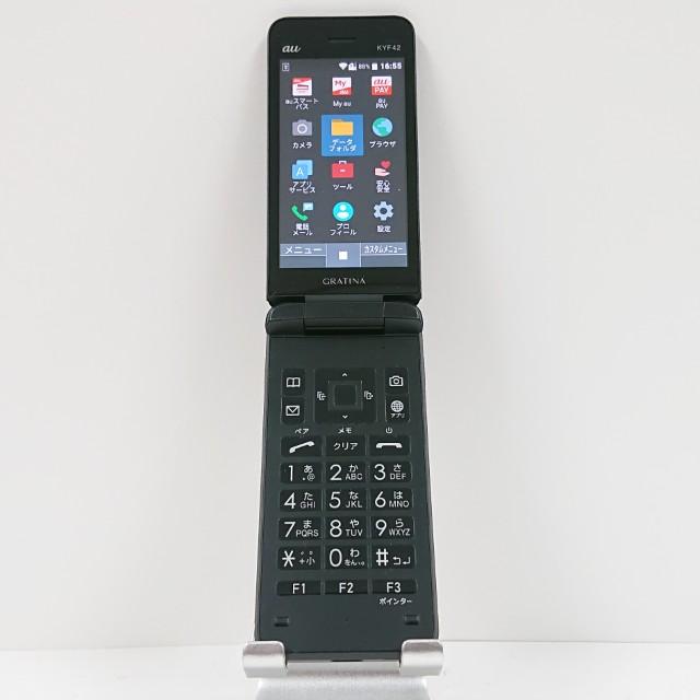 GRATINA KYF42 au ブラック 送料無料 即決 本体 c14447 : アーク