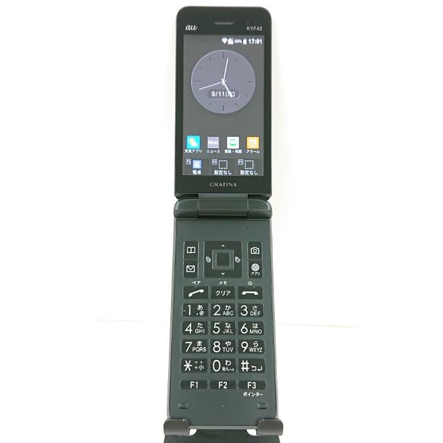 GRATINA KYF42 au ブラック 送料無料 即決 本体 c14455 : アーク