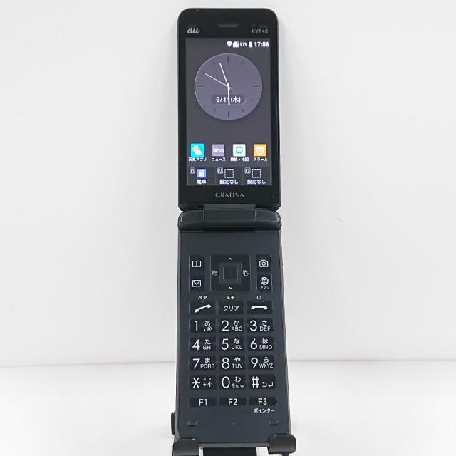 GRATINA KYF42 au ブラック 送料無料 即決 本体 c14463 : アーク