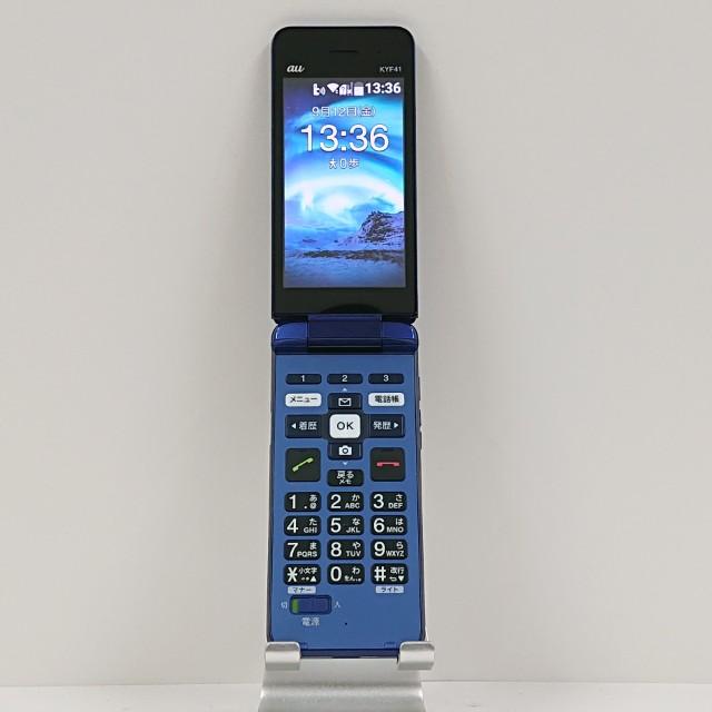 D298 京セラ かんたんケータイ KYF41 ロイヤルブルー au Amazon | au かんたんケータイ KYF41 ロイヤルブルー 【SIMフリ−解除