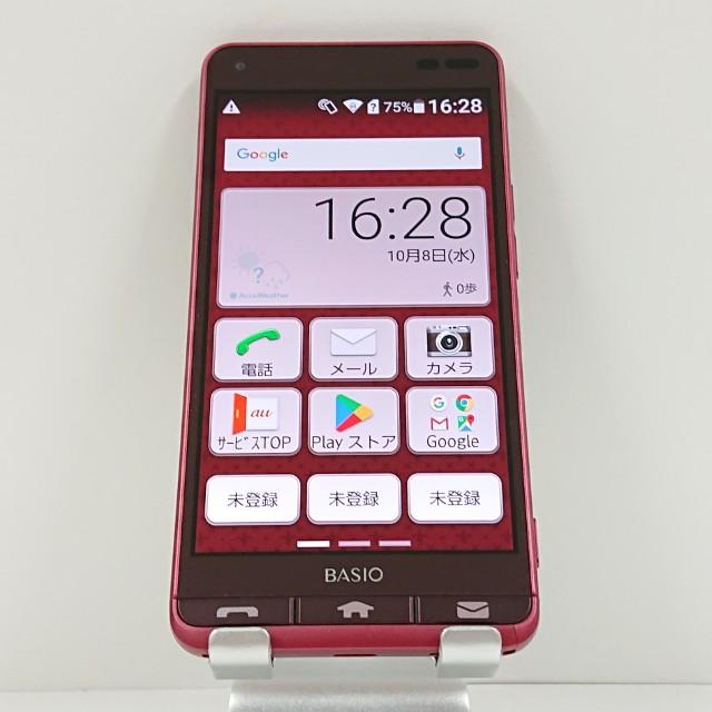 SIMフリー 本体 BASIO 3 KYV43 32 GB 172G4 レッド BASIO3 KYV43 au レッド 送料無料 即決 本体 c15025 : アーク
