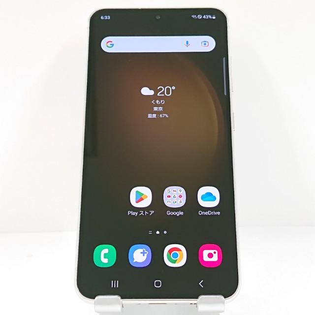 Galaxy S23 SCG19 au クリーム 送料無料 即決 本体 c15074