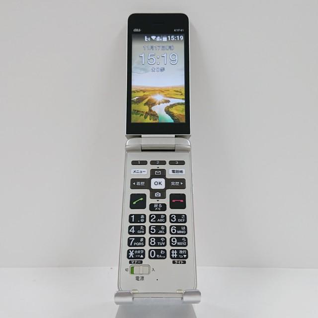 かんたんケータイ KYF41 au シャンパンゴールド 送料無料 即決 本体