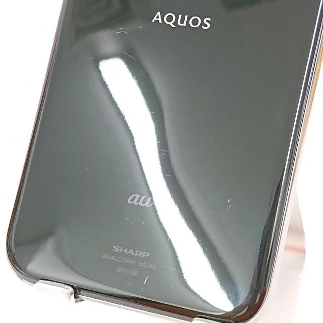 AQUOS R SHV39 au マーキュリーブラック 送料無料 即決 本体 c15607