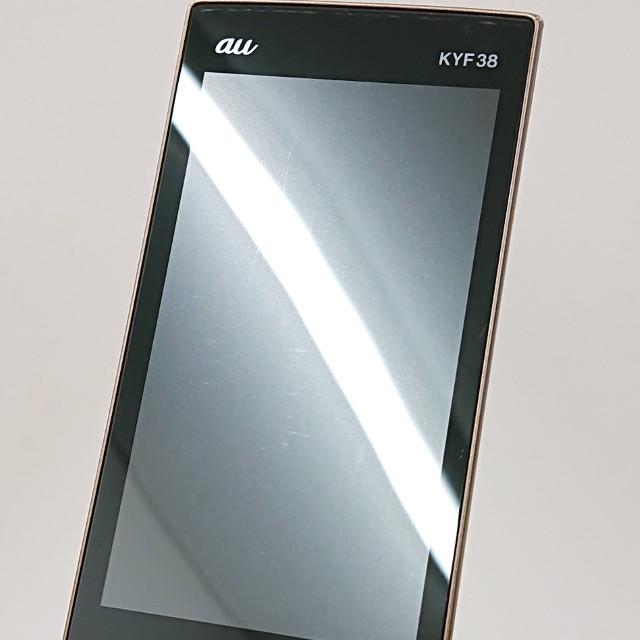 かんたんケータイ KYF38 au シャンパンゴールド 送料無料 即決 本体