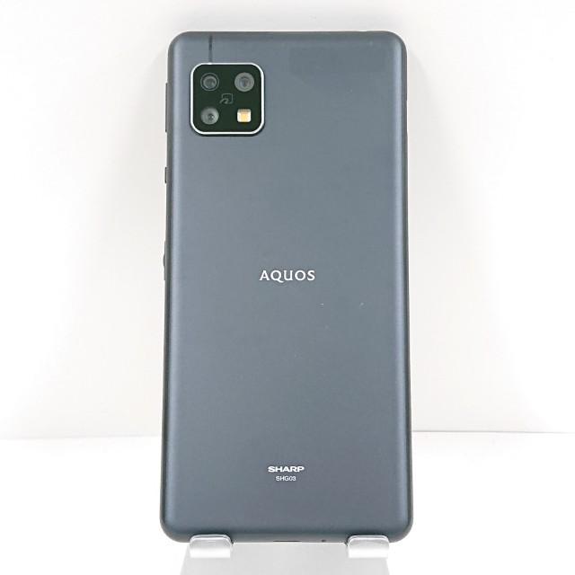 AQUOS sense5G SHG03 au ブラック 送料無料 即決 本体 c15681 : アーク
