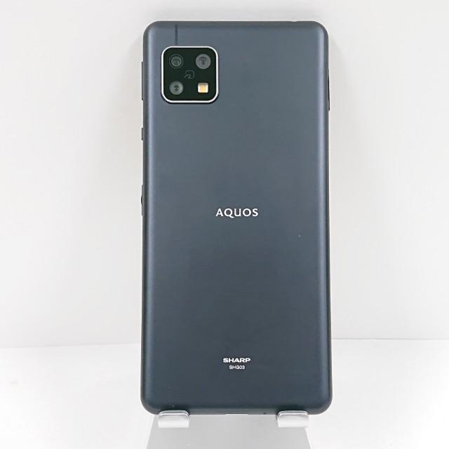 AQUOS sense5G SHG03 au ブラック 送料無料 即決 本体 c15682 : アーク