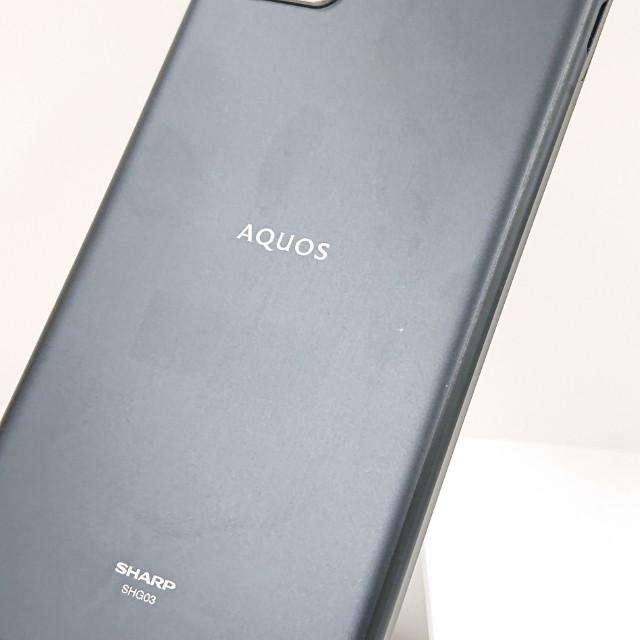 AQUOS sense5G SHG03 au ブラック 送料無料 即決 本体 c15682 : アーク