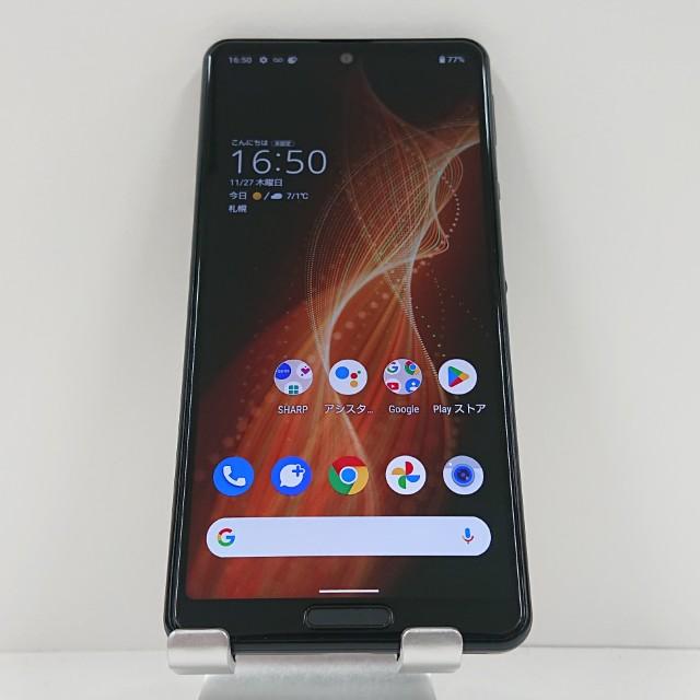 AQUOS sense5G SHG03 au ブラック 送料無料 即決 本体 c15685 : アーク