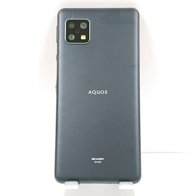 AQUOS sense5G SHG03 au ブラック 送料無料 即決 本体 c15686 : アーク