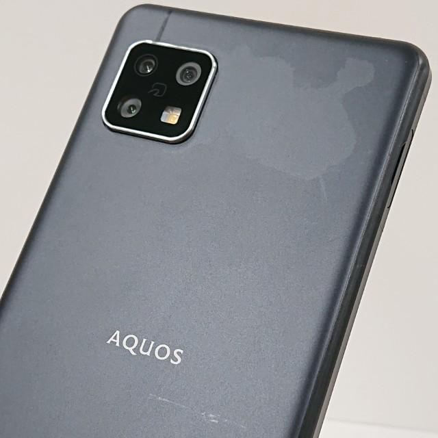 AQUOS sense5G SHG03 au ブラック 送料無料 即決 本体 c15694 : アーク