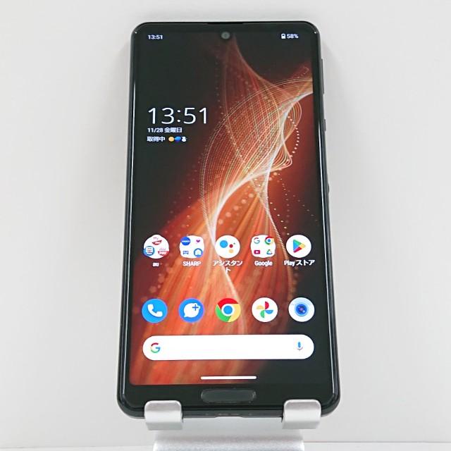 AQUOS sense5G SHG03 au ブラック 送料無料 即決 本体 c15715 : アーク