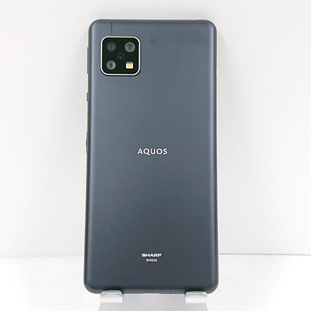 AQUOS sense5G SHG03 au ブラック 送料無料 即決 本体 c15729 : アーク