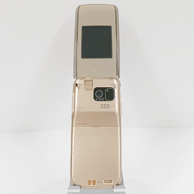 らくらくホン7 F-09B ドコモ ゴールド 送料無料 即決 本体 c15761