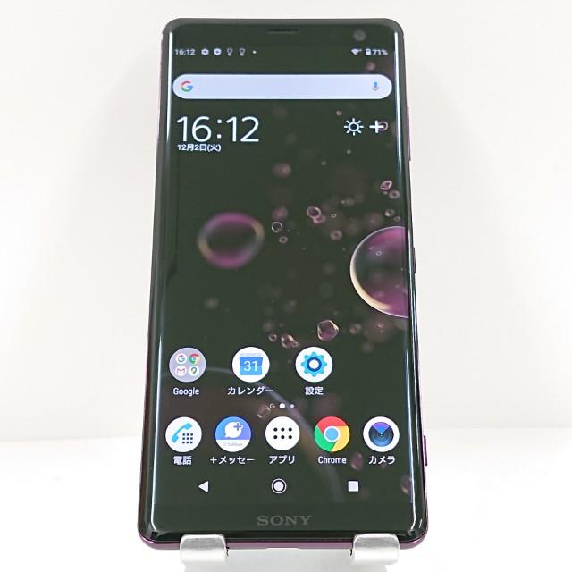 Xperia XZ3 801SO SoftBank ボルドーレッド 送料無料 即決 本体 c15788