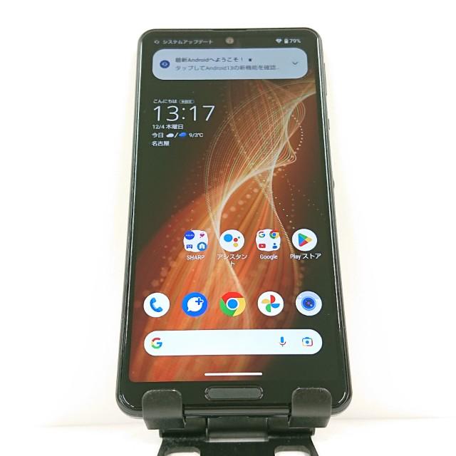 AQUOS sense5G SHG03 au ブラック 送料無料 即決 本体 c15808 : アーク