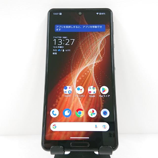 AQUOS sense5G SHG03 au ブラック 送料無料 即決 本体 c15810 : アーク