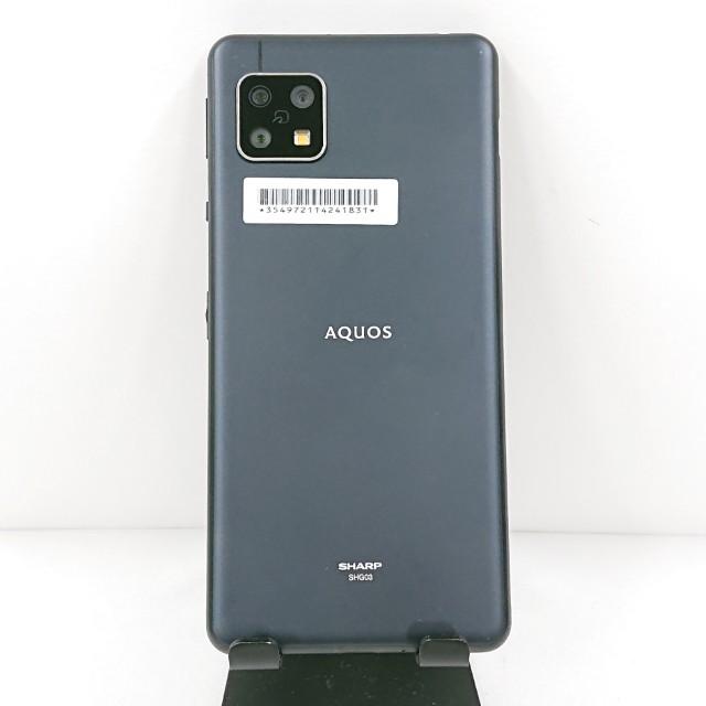 AQUOS sense5G SHG03 au ブラック 送料無料 即決 本体 c15815 : アーク