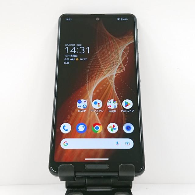 AQUOS sense5G SHG03 au ブラック 送料無料 即決 本体 c15819 : アーク