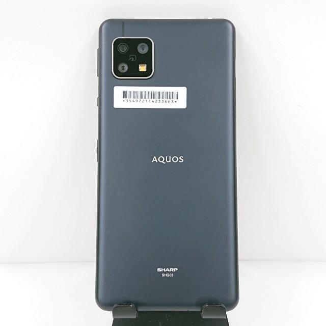 AQUOS sense5G SHG03 au ブラック 送料無料 即決 本体 c15819 : アーク