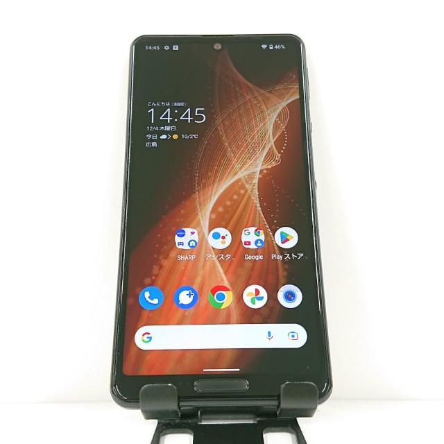 AQUOS sense5G SHG03 au ブラック 送料無料 即決 本体 c15822 : アーク