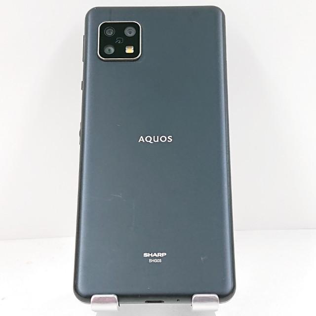 AQUOS sense5G SHG03 au ブラック 送料無料 即決 本体 c15895 : アーク