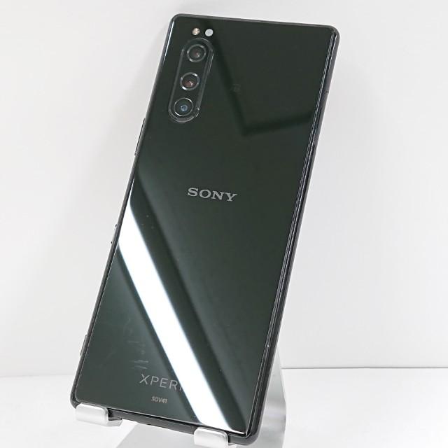 Xperia 5 SOV41 au ブラック 送料無料 即決 本体 c15987 : アーク