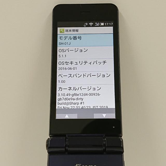 AQUOS ケータイ SH-01J ドコモ ブルーブラック 送料無料 即決 本体