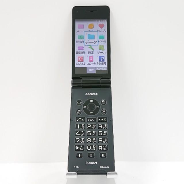 超美品 ドコモ P-01J BLACK ブラック 黒 ガラケーガラホ 通信確認済 P-smart ケータイ P-01J ドコモ ブラック 送料無料 即決 本体 c16455