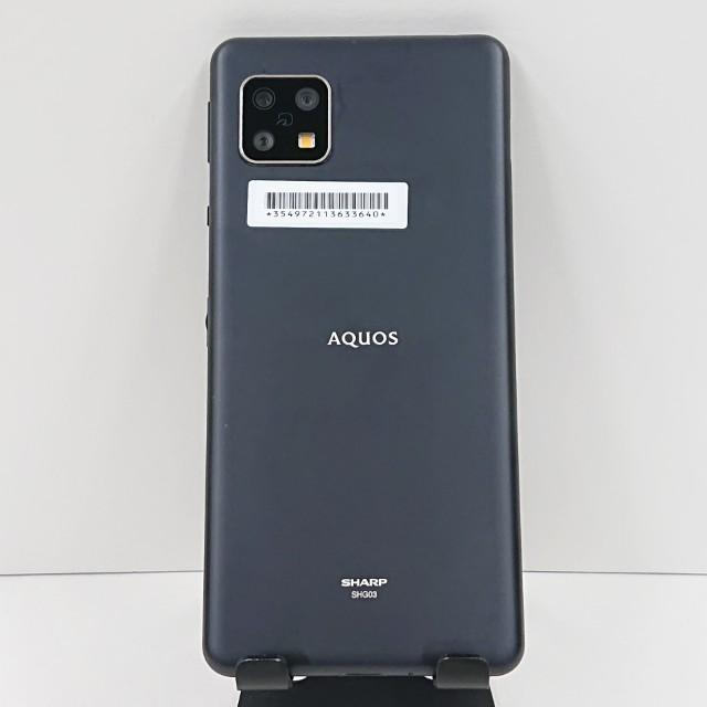AQUOS sense5G SHG03 au ブラック 送料無料 即決 本体 c16622 : アーク