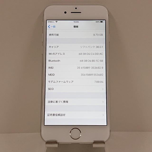 iPhone6 16GB au シルバー 送料無料 即決 本体 c16712 : アーク