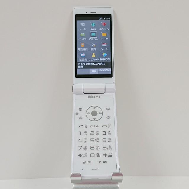 AQUOS ケータイ SH-06G ドコモ ホワイト 送料無料 即決 本体 c16778