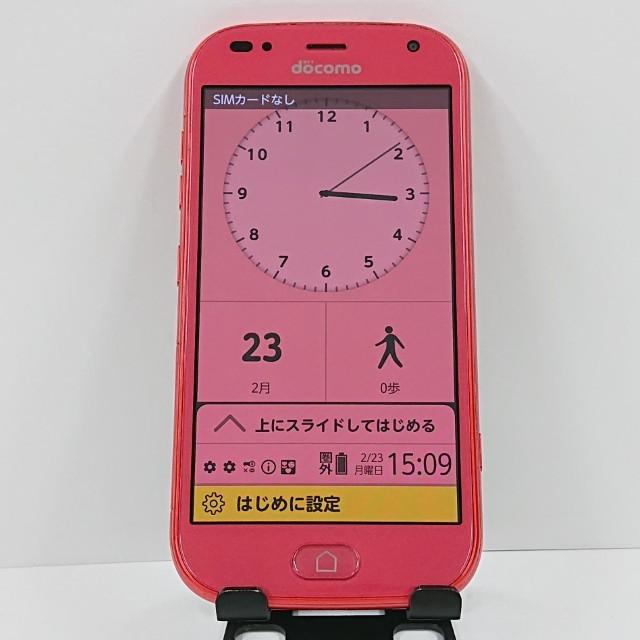 らくらくスマートフォン F-42A ドコモ ピンク 送料無料 即決 本体 