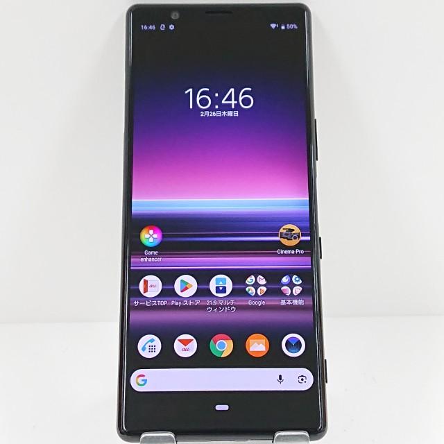 Xperia 5 SOV41 au ブラック 送料無料 即決 本体 c17561