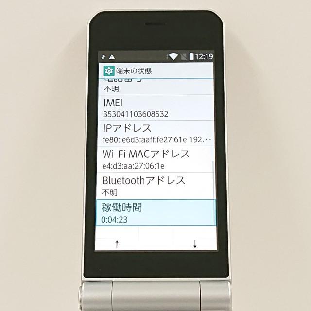 arrows ケータイ F-03L ドコモ シルバー 送料無料 即決 本体 c17579