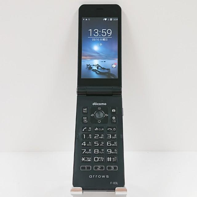 arrows ケータイ F-03L ドコモ ブラック 送料無料 即決 本体 c17607