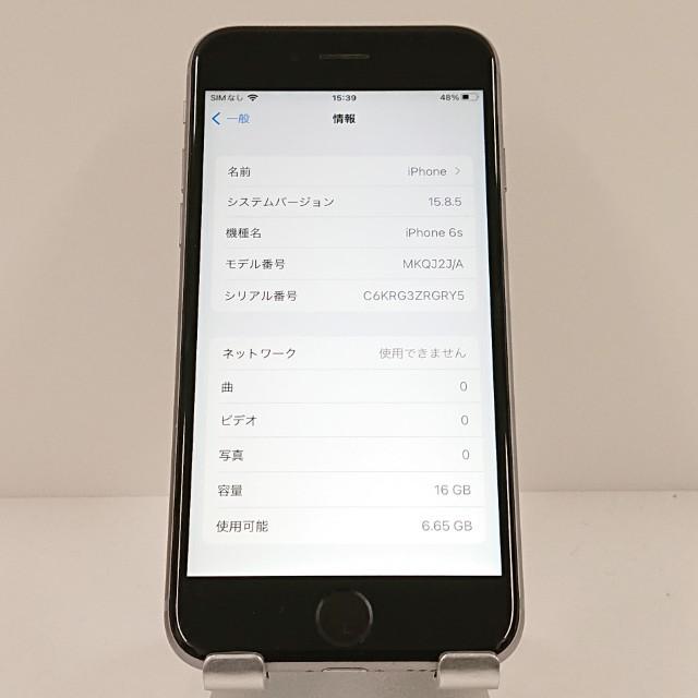 iPhone6s 16GB SIMフリー スペースグレイ 送料無料 即決 本体 c17704