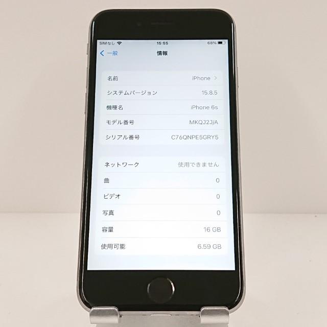 iPhone6s 16GB SIMフリー スペースグレイ 送料無料 即決 本体 c17707