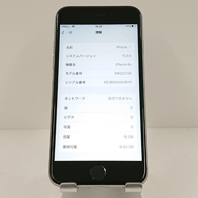 iPhone6s 16GB SIMフリー スペースグレイ 送料無料 即決 本体 c17714