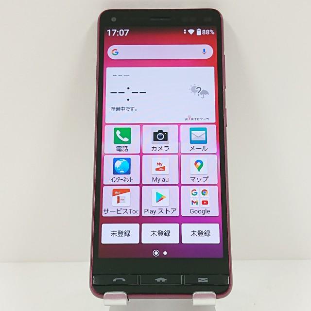 KYOCERA BASIO4 レッド BASIO4 KYV47 au ワインレッド 送料無料 即決 本体 c18006 : アーク