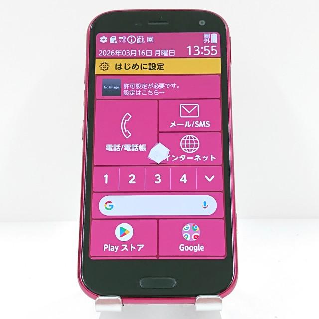 らくらくスマートフォン F-52B ドコモ ピンク 送料無料 即決 本体