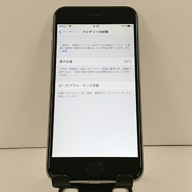 iPhone6 32GB SIMフリー スペースグレイ 送料無料 即決 本体 c18338