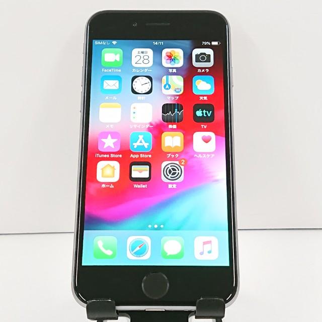 iPhone6 16GB SIMフリー スペースグレイ 送料無料 即決 本体 c18345 