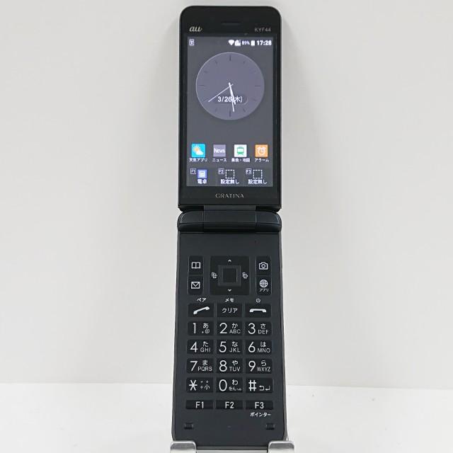 GRATINA KYF44 au ブラック 送料無料 即決 本体 c18366 : アーク